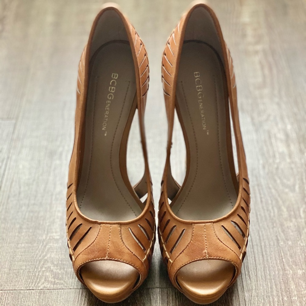 BCBGeneration Platform Stiletto Open Toe